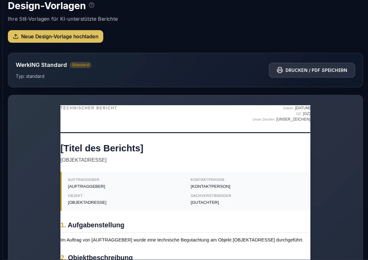 Design-Vorlagen